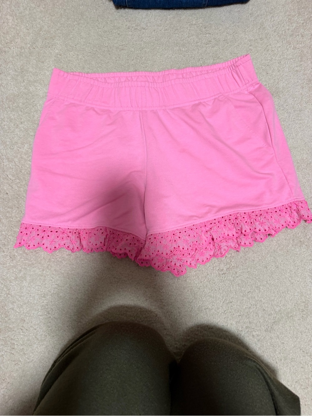 Lilly Pulitzer Pink Eyelet-Trim High Waist Shorts